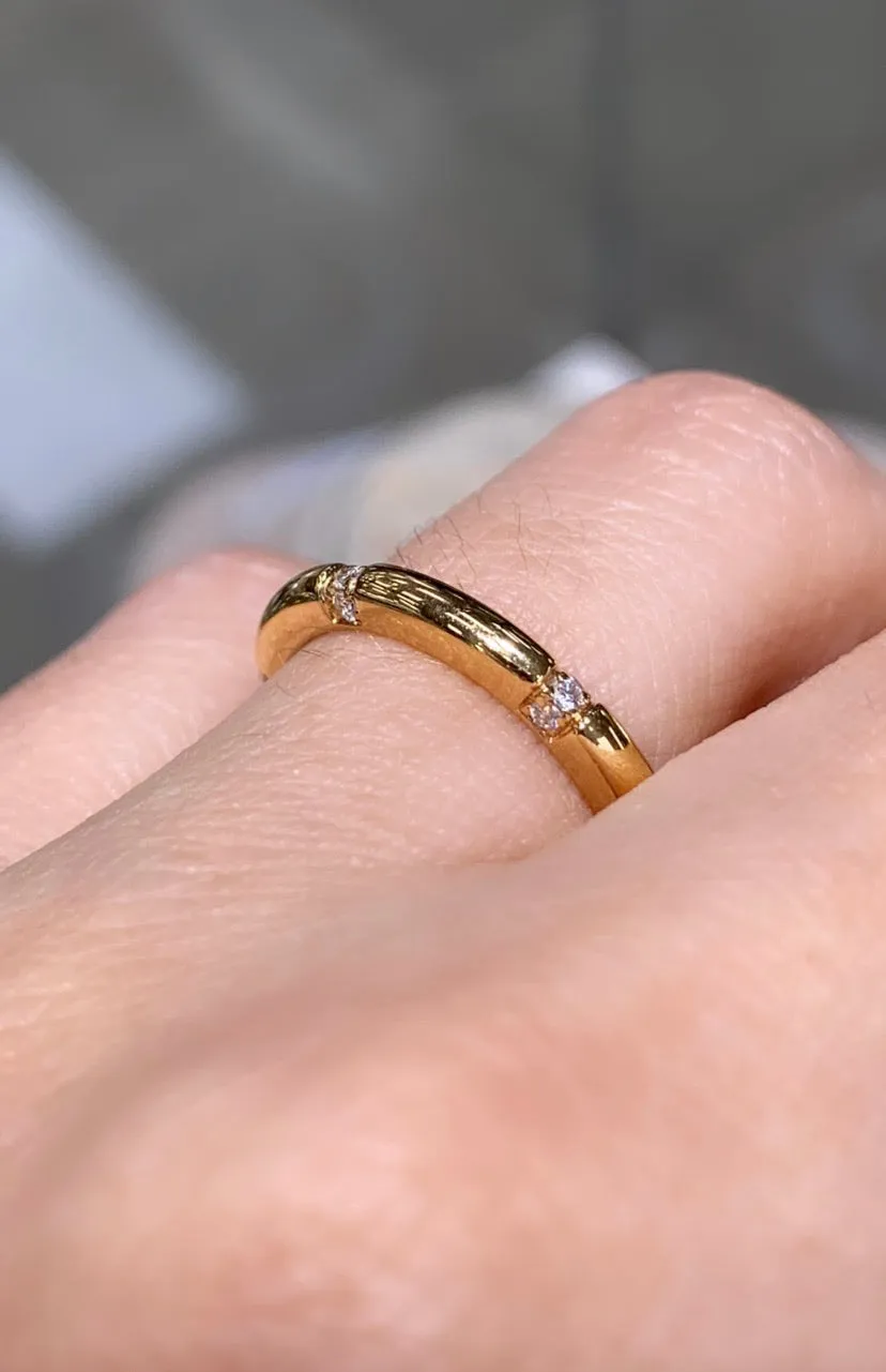 Rose Gold & 0.18ctw Diamond Ring