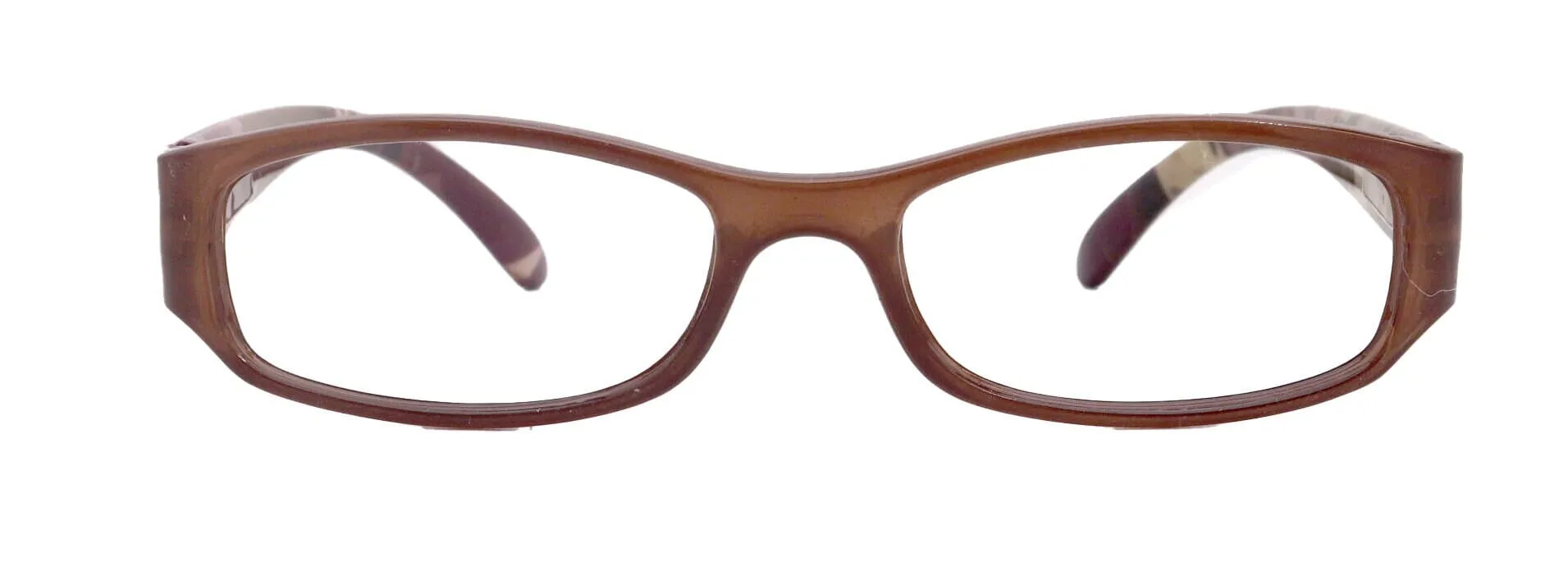 Rosie Premium Reading Glasses, Fashion Reader (Flower Brown) Print, Oval Shape  4  High Magnification, NY Fifth Avenue