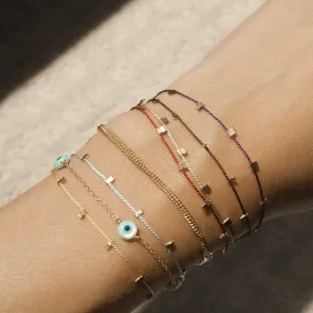 Silk Thread Stud Bracelet