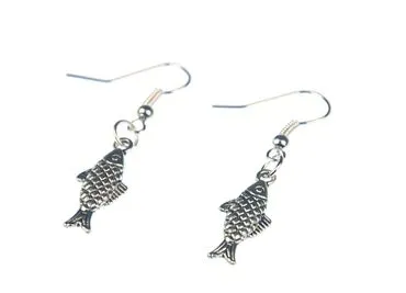 Silver Fish Earrings