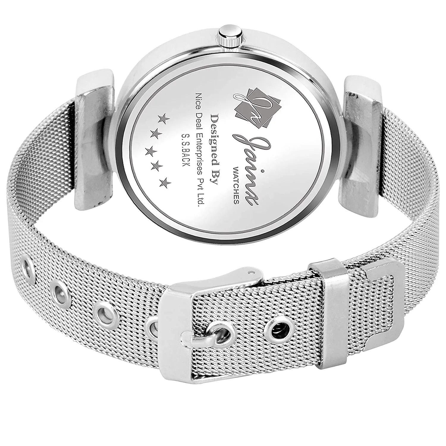 Silver Steel Mesh Chain Analog Watch - For Women JW668