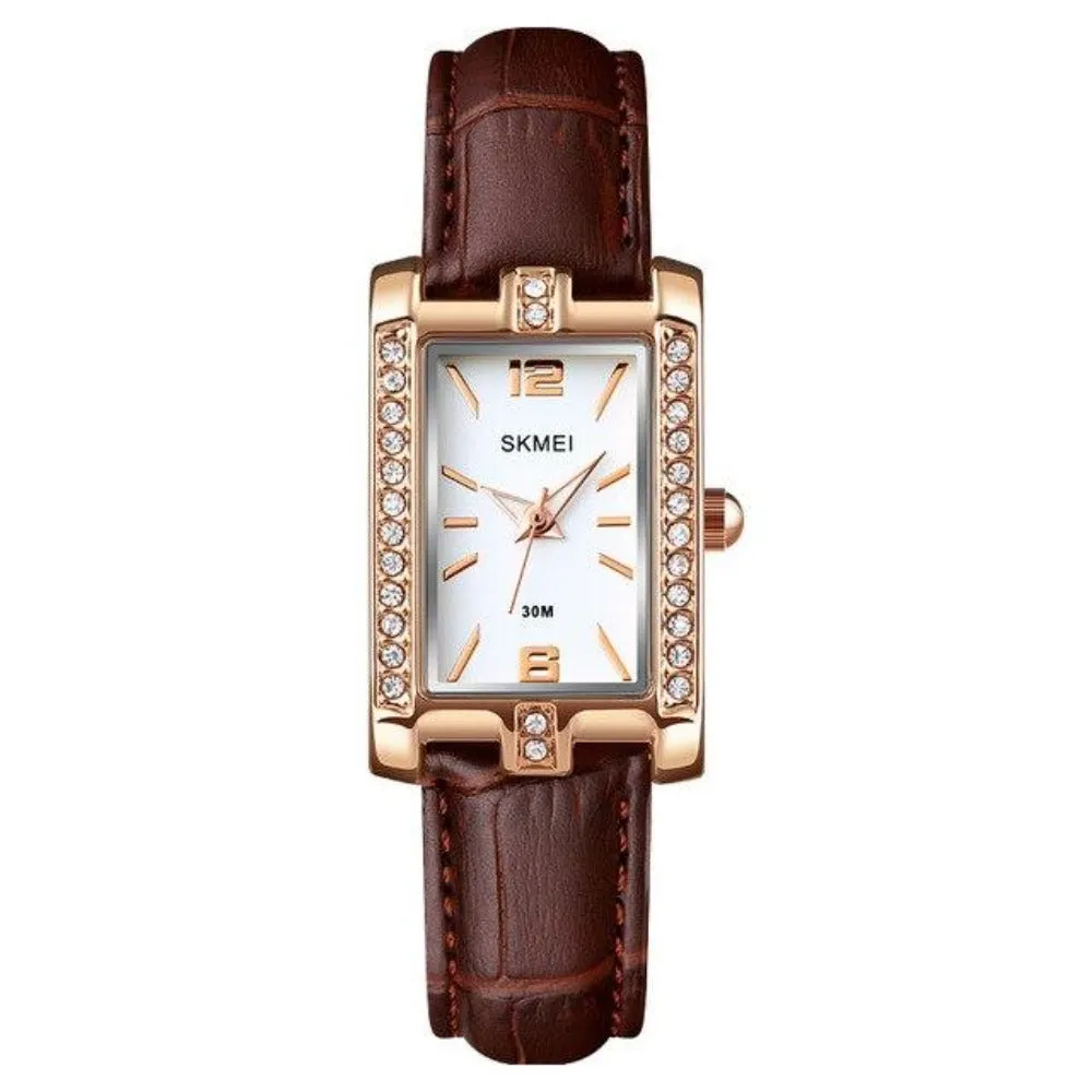 SKMEI 1690 Quartz Watches for Womens w/ Rhinestone Decoration