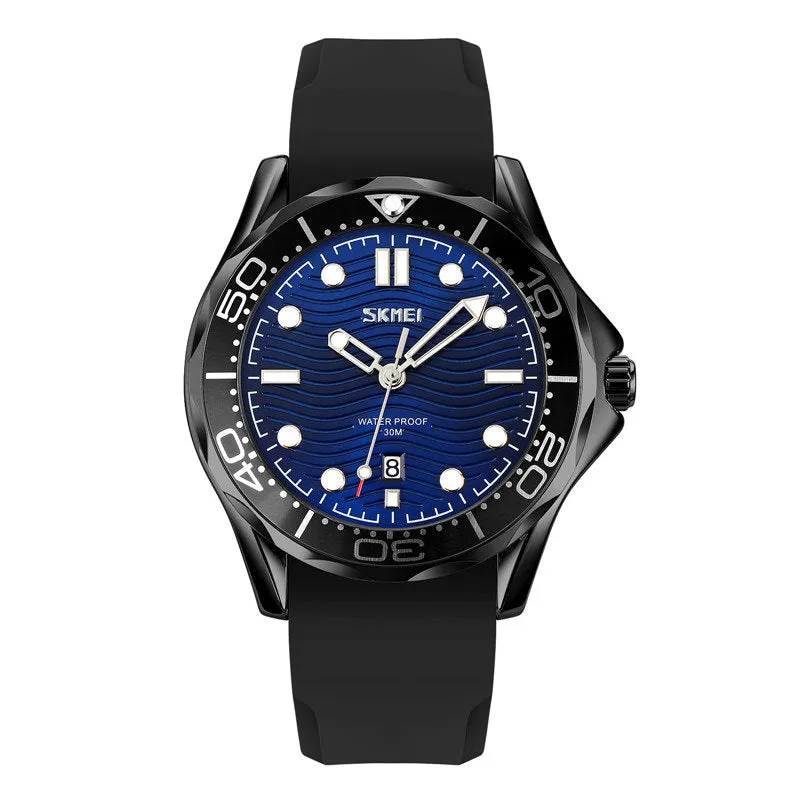 SKMEI 9276 Deep Sea Pilot Watch for Men w/ 360° Rotating Ring