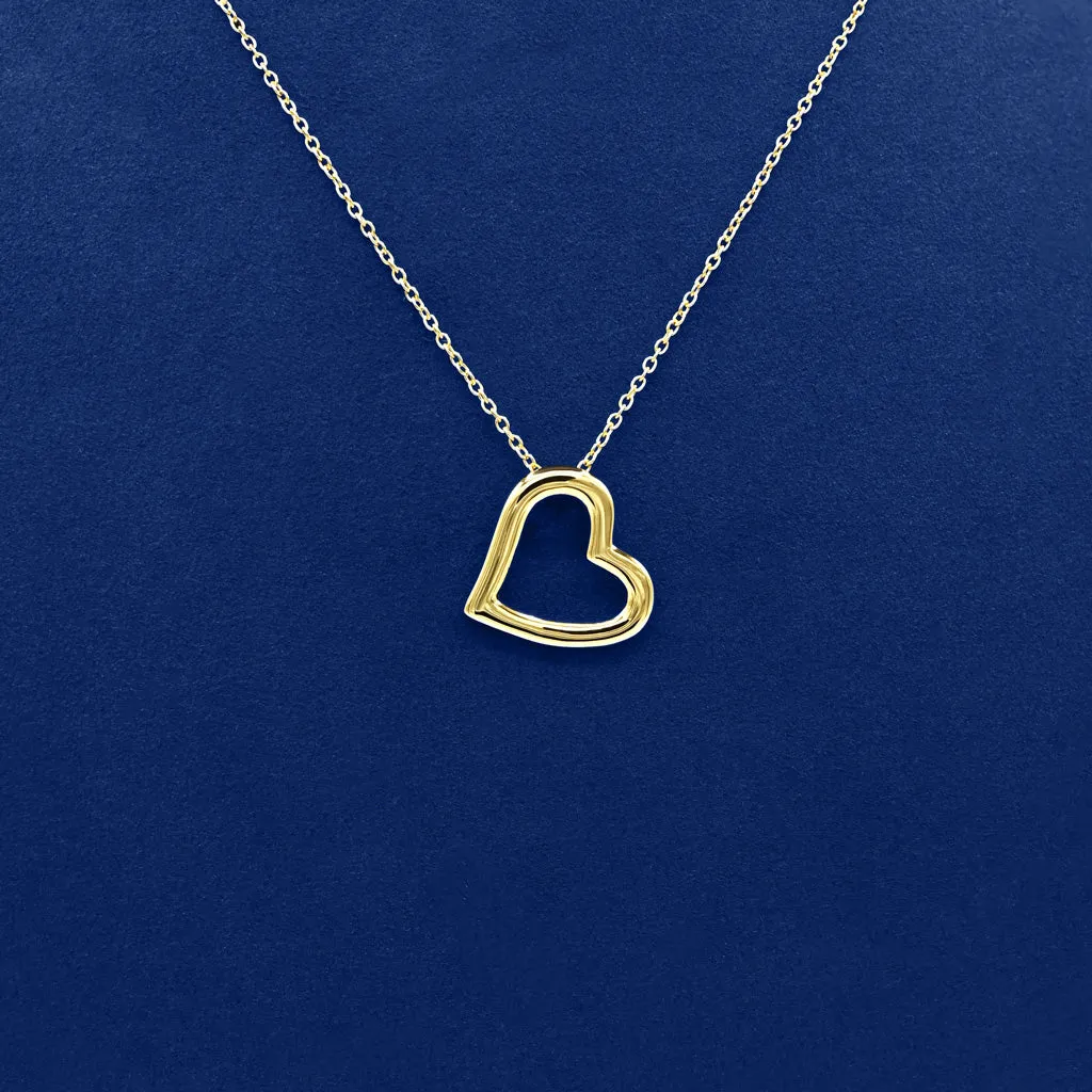 Small Gold Heart Pendant