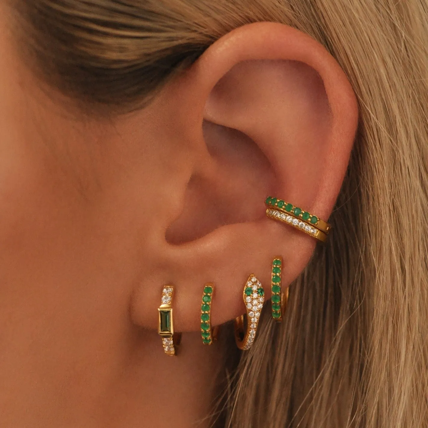 Snake Huggie Earrings