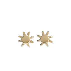 Soleil Stud Earring(s) | Solid 14K Gold