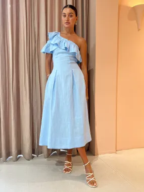 Sovere Promise Midi Dress in Sky Blue