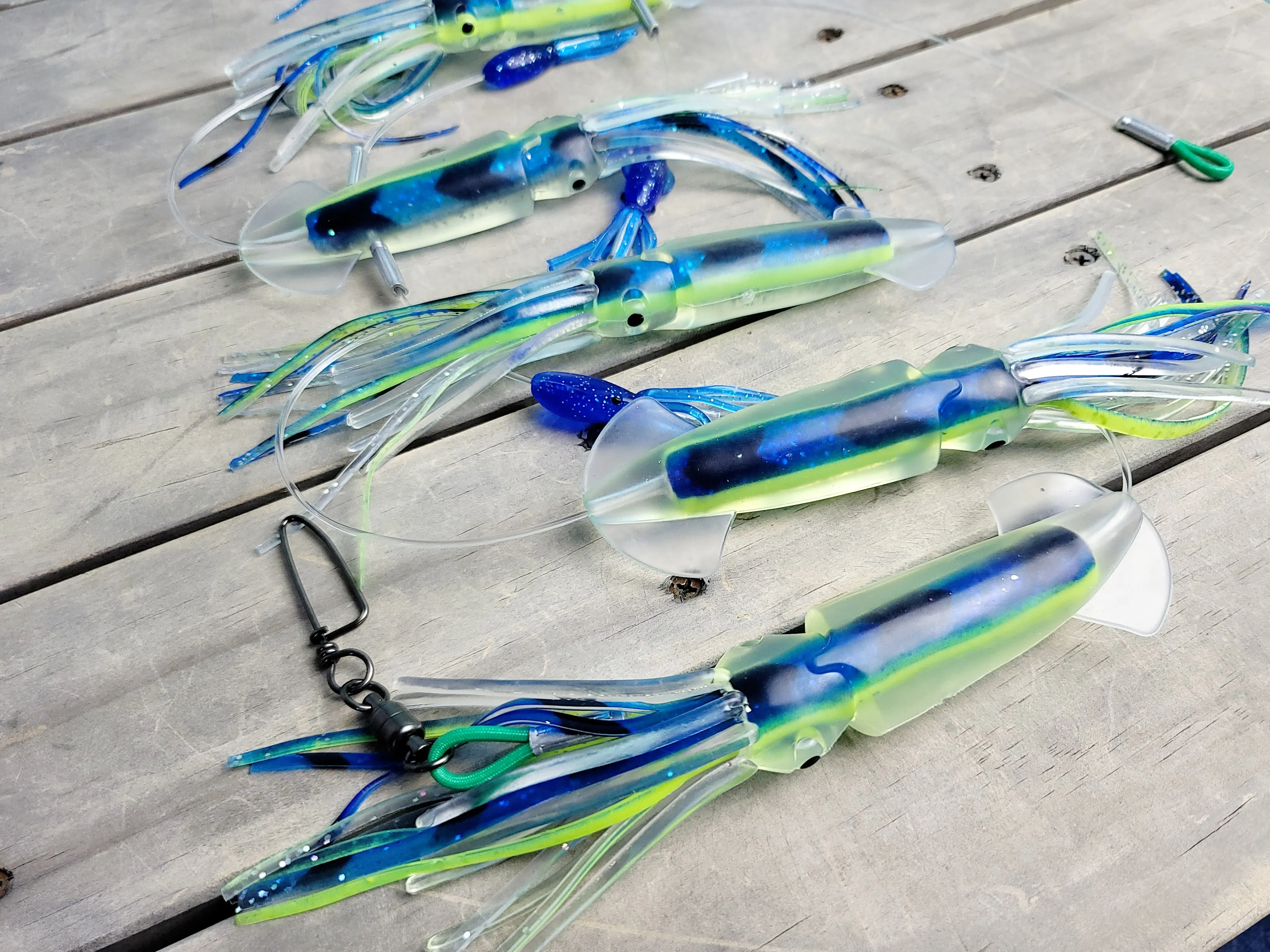 SquidNation Pakula Gamefish 8" Longtail Tuna Flippy-Floppy Thing Daisy Chain