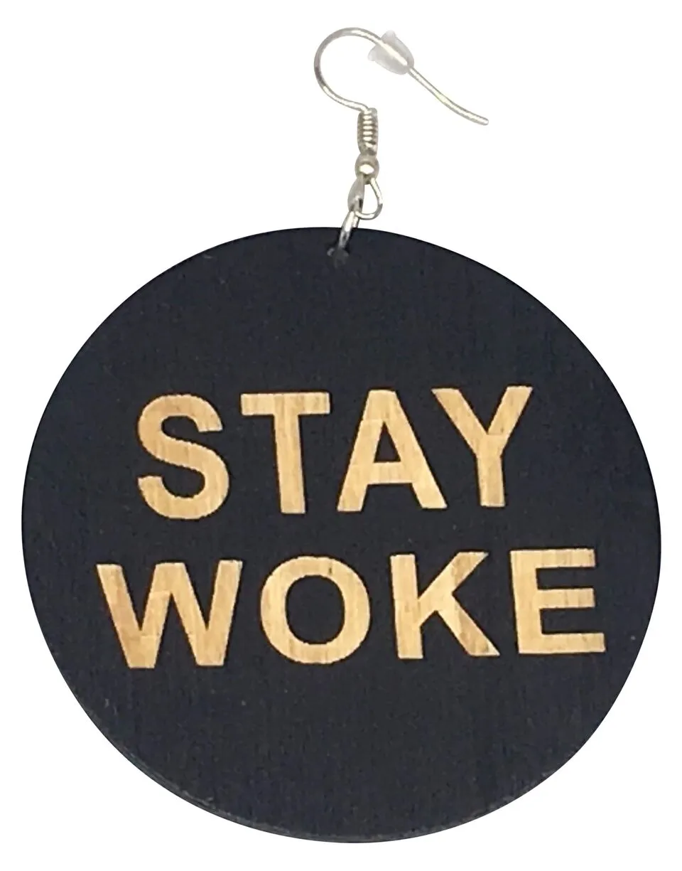 Stay Woke earrings | Natural hair earrings | Afrocentric earrings | jewelry | accessories