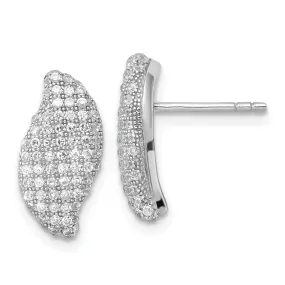 Sterling Silver Cubic Zirconia Post Earrings