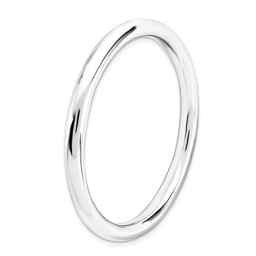 Sterling Silver Stackable Expressions 2.25mm Polished Band Ring - Size 6 or 9