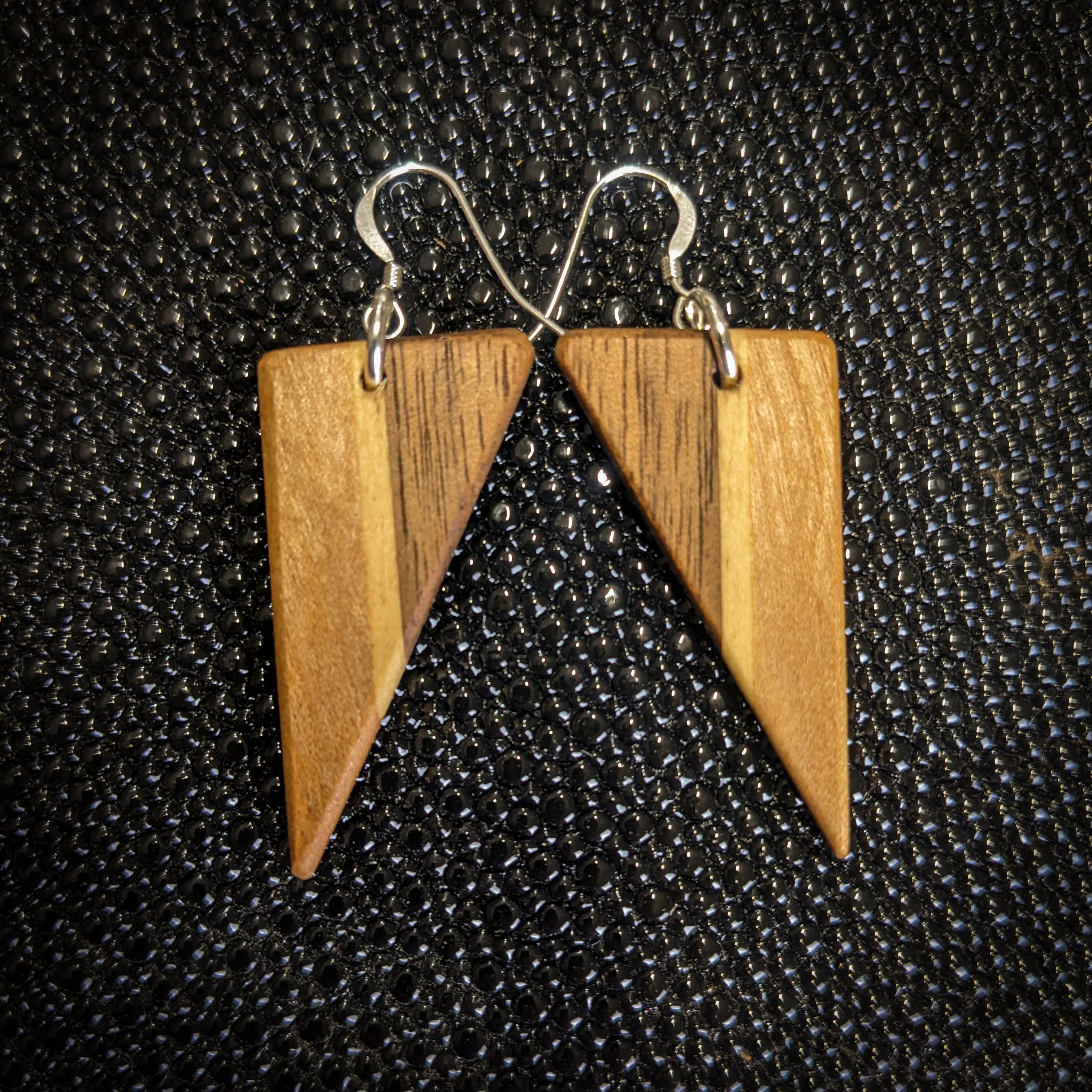 Striped Point Dangle Earrings