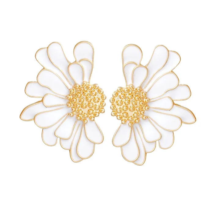 Studs Tropical Flower Earrings for Women