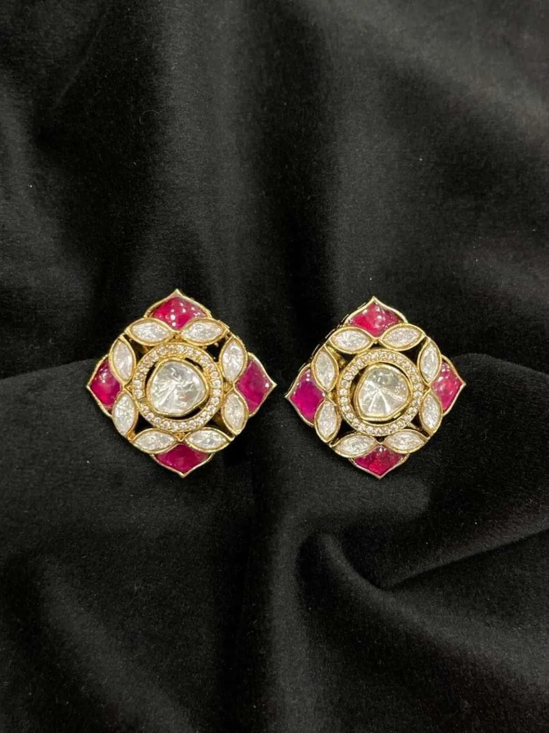 Stunning Uncut Polki Earring