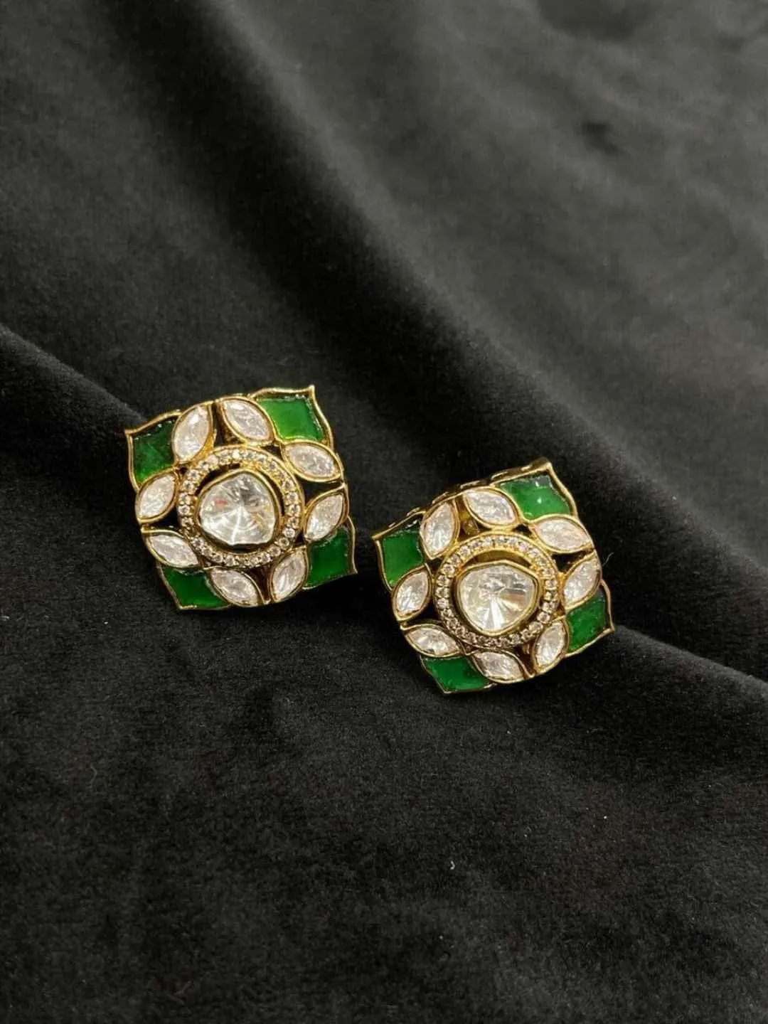 Stunning Uncut Polki Earring