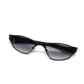 //Style 948// Vintage Small Size 90s Matrix Style Sunglasses - Black