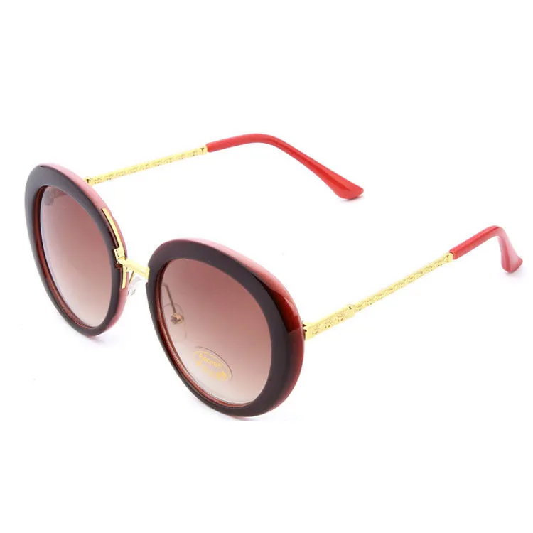 Sunglasses Women's round Frame Retro Classic Fashion UV Protection Sun Glasses