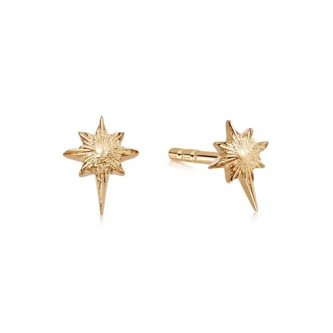 Super Star Stud 18ct Gold Plated Earrings ST07_GP