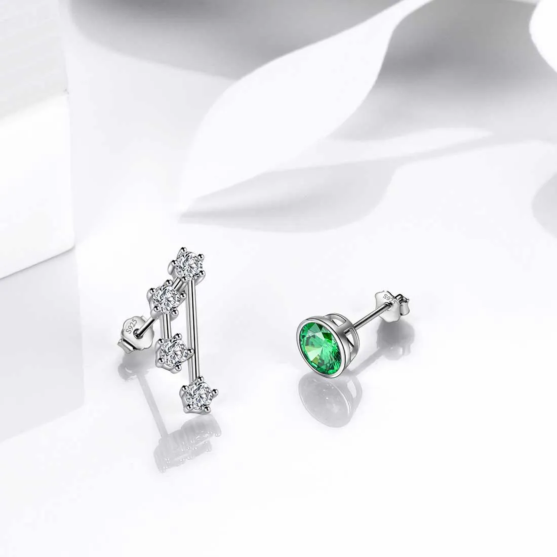 Taurus Earrings May Birthstone Zodiac Studs Women Girls Jewelry Birthday Gift