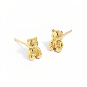 Teddy Bear Stud Earrings