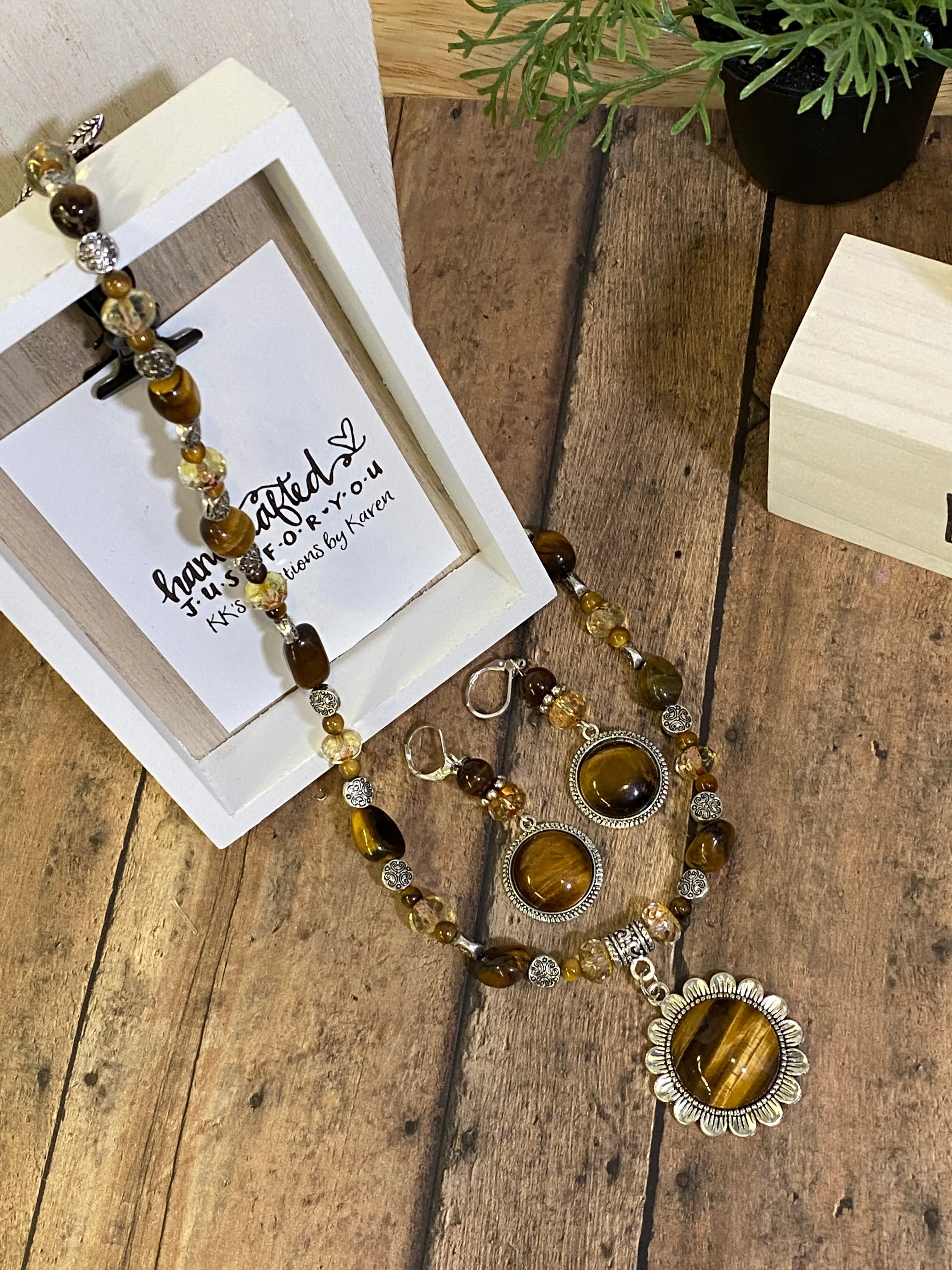 TIGER'S EYE Necklace (NE084-N)