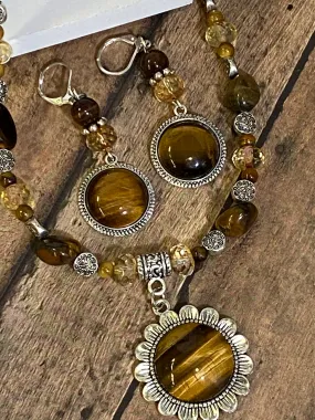 TIGER'S EYE Necklace (NE084-N)