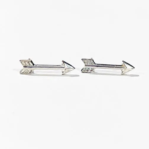 Tiny Arrow Stud Earrings (ROSE GOLD, GOLD OR SILVER)