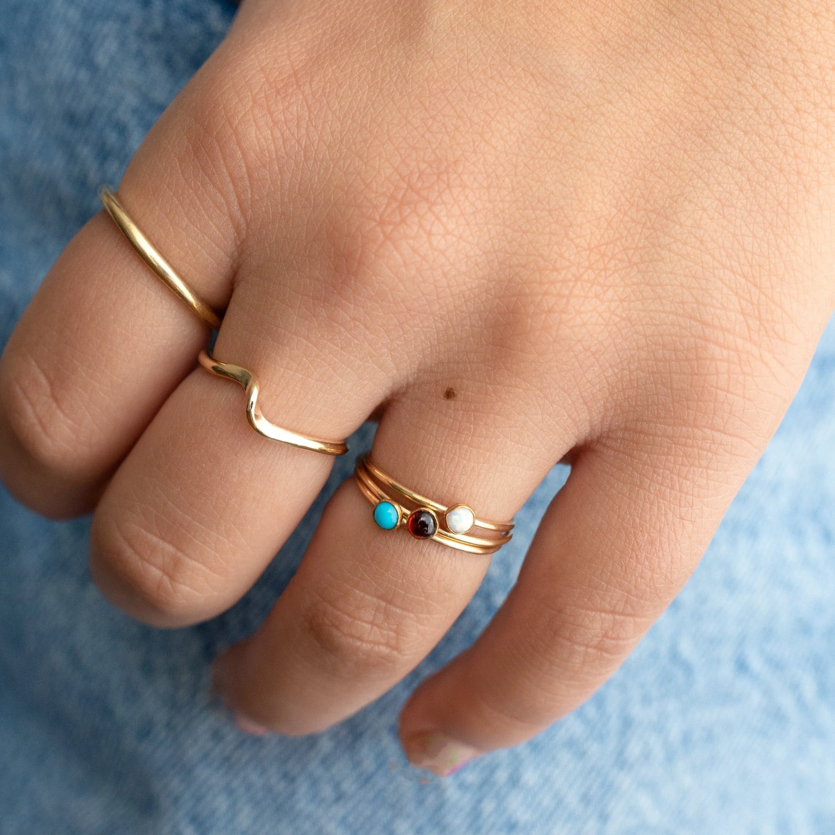 Tiny Single Stone Ring