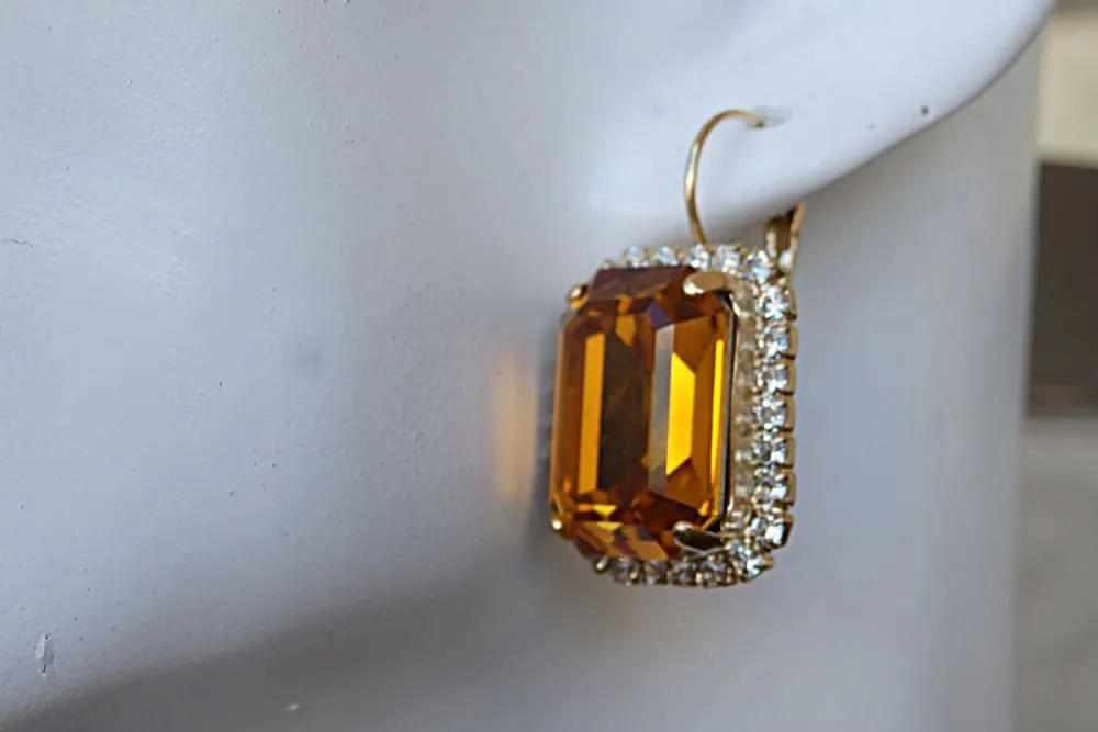 Topaz earrings