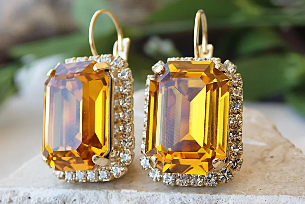 Topaz earrings