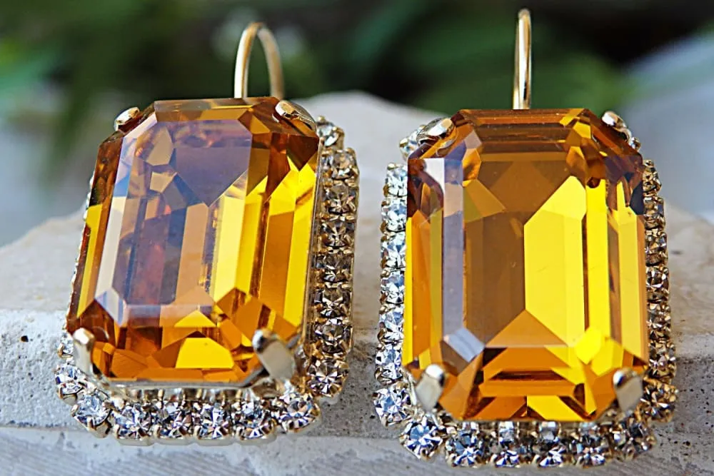 Topaz earrings