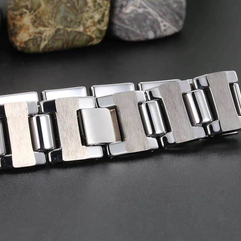 Trendy Korean Men's Tungsten Steel Bracelet - Wholesale Fashion Jewelry Gift