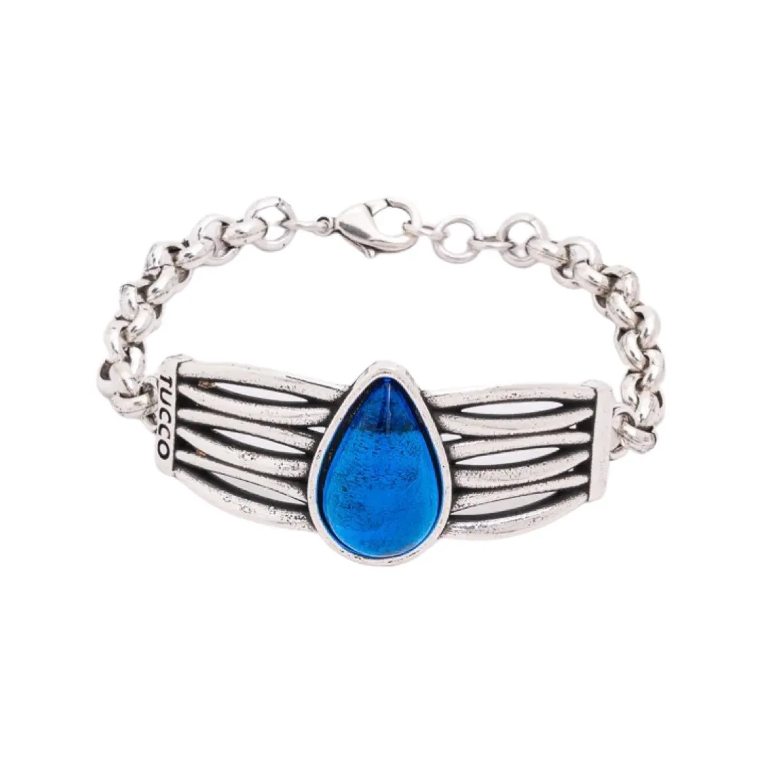 TUCCO ALHAMBRA BLUE MURANO BRACELET