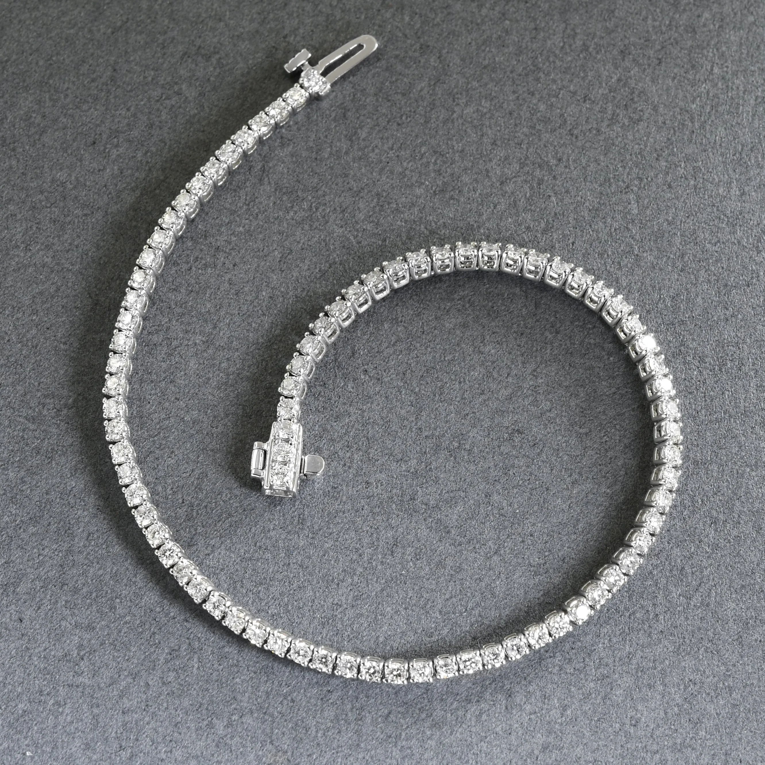 Two Carat Diamond Line Bracelet