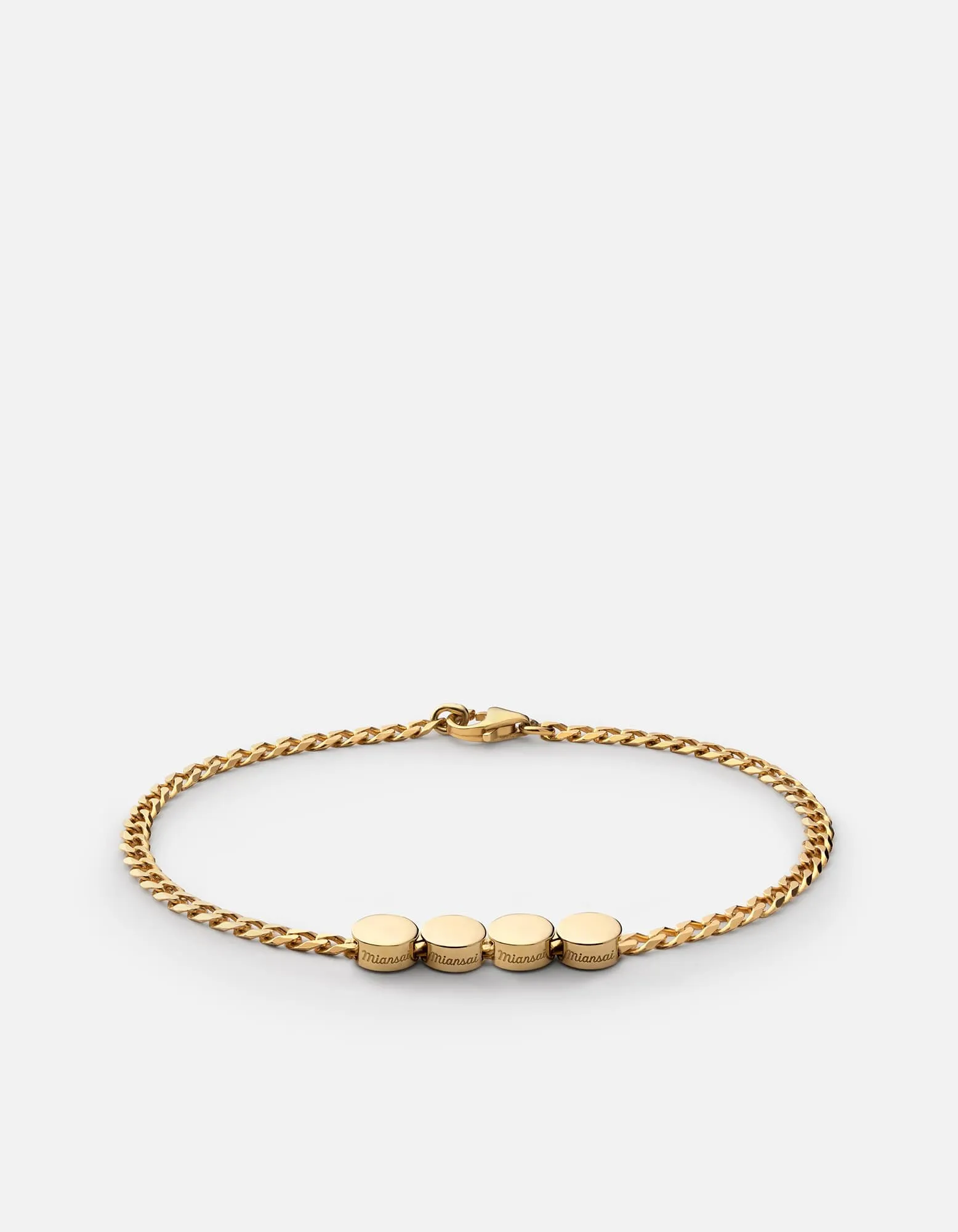 Type Chain Bracelet, Gold Vermeil