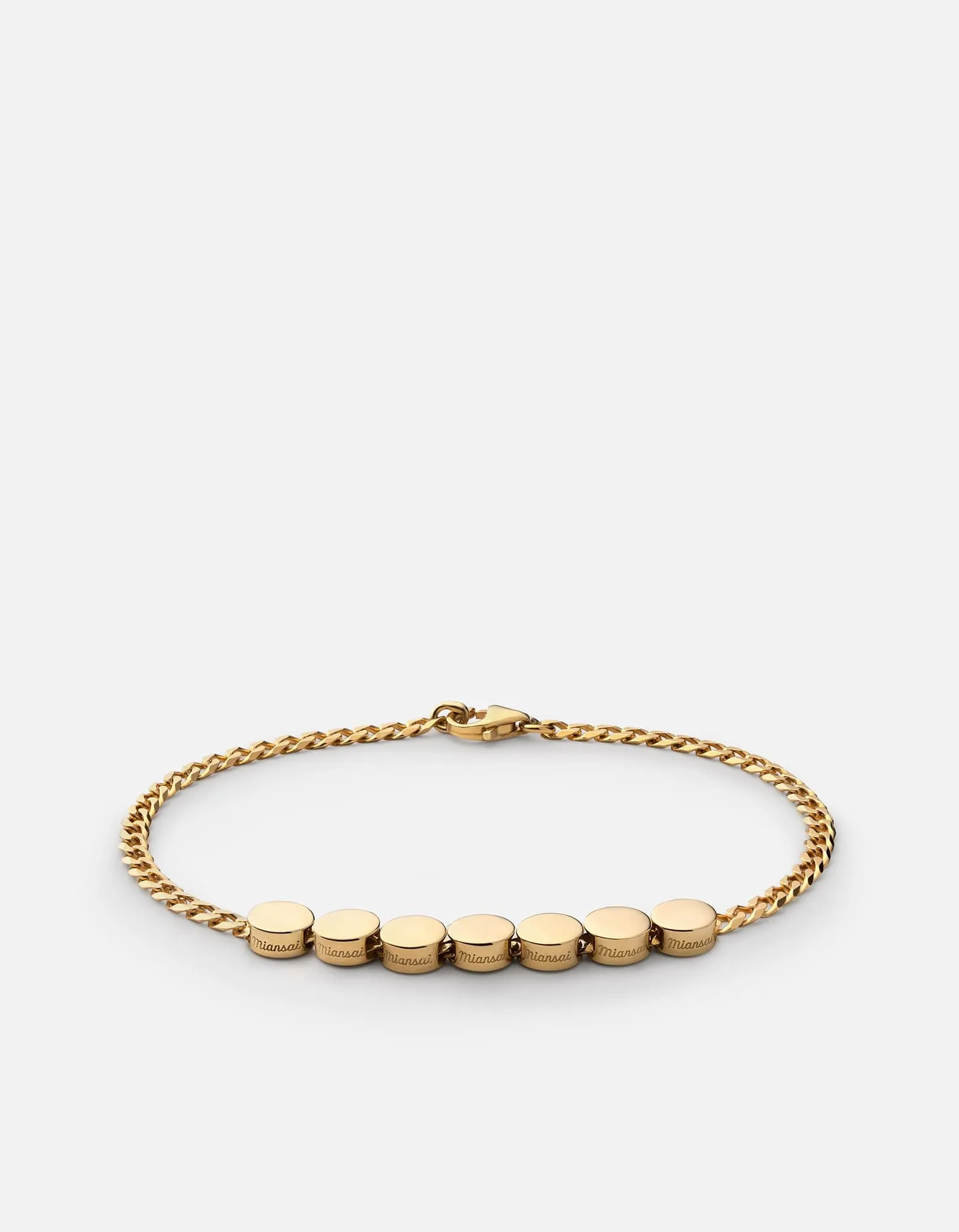 Type Chain Bracelet, Gold Vermeil