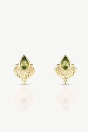 Venus Apatite Gold Earrings