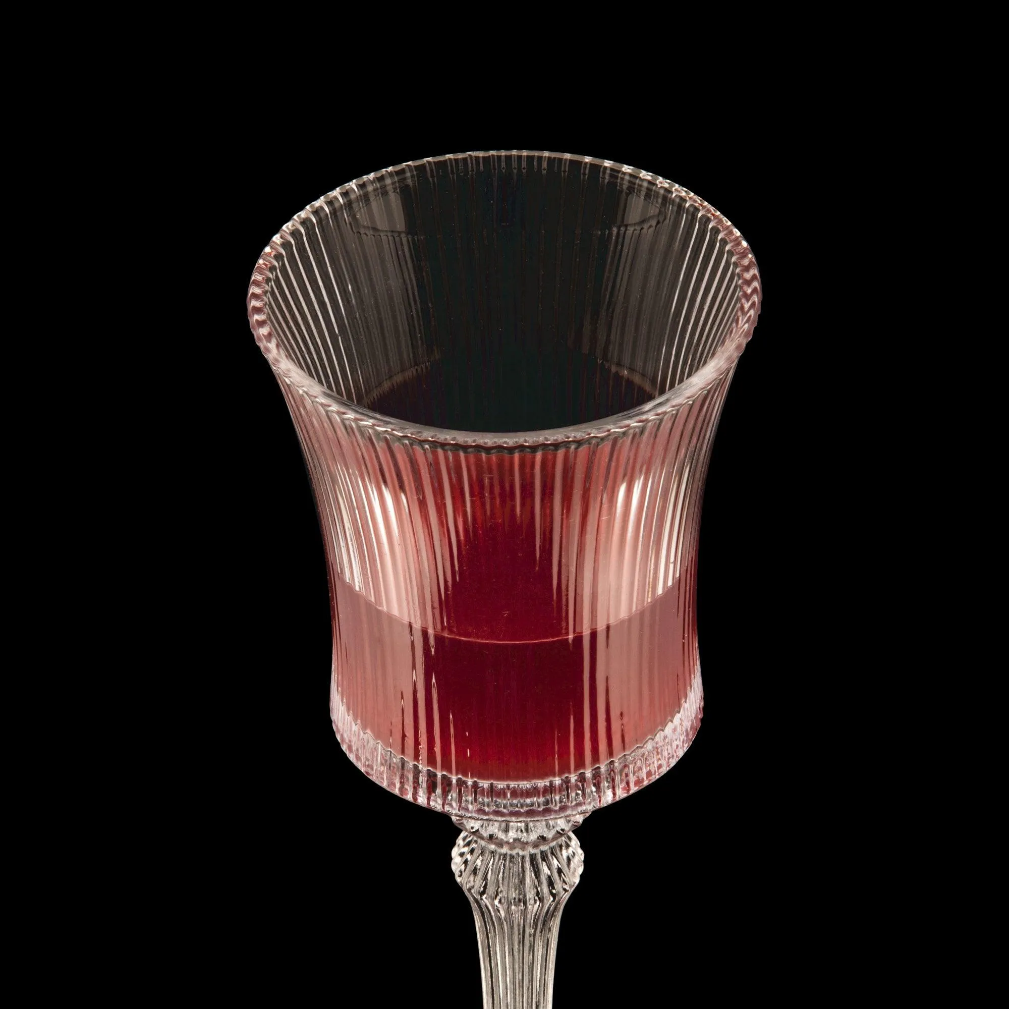 Vintage Striped Wine Glass - Set Of 6