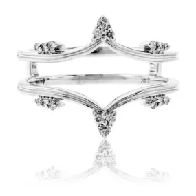 White Gold .12ctw Diamond Ring Jacket