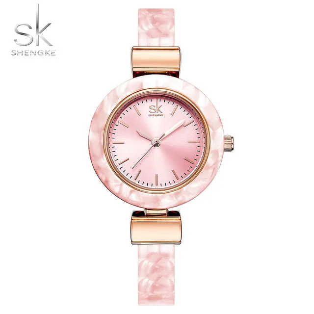 Women Watches Bangles Fashion Wristwatch Charming Chain Style Watch Women Creative Unique Women Dress Watch