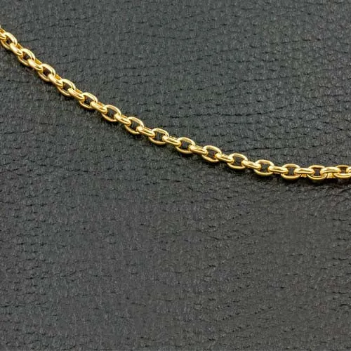 Yellow Gold Chain Link Necklace