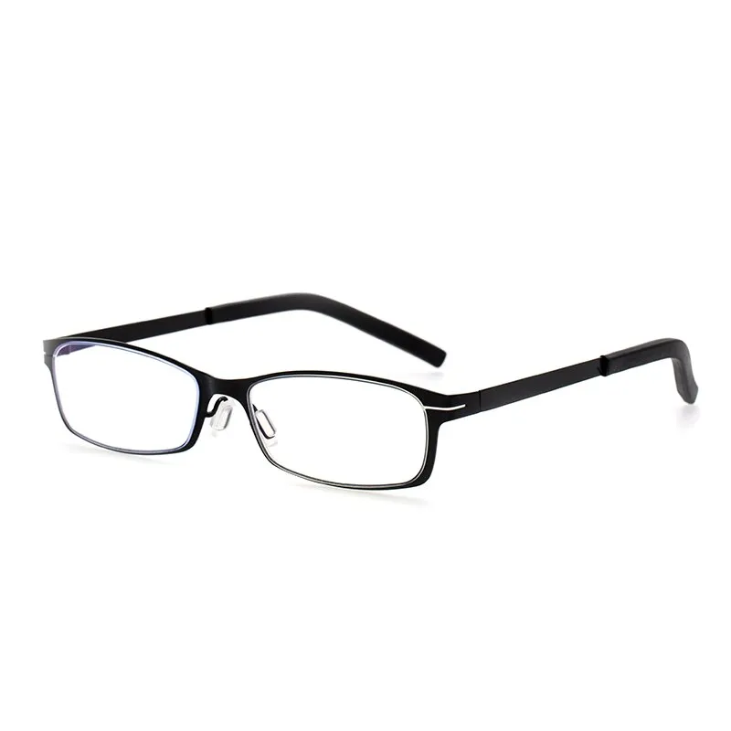 Zirosat Unisex Full Rim Rectangle Alloy Tr 90 Anti Blue Light Reading Glasses Dy1331